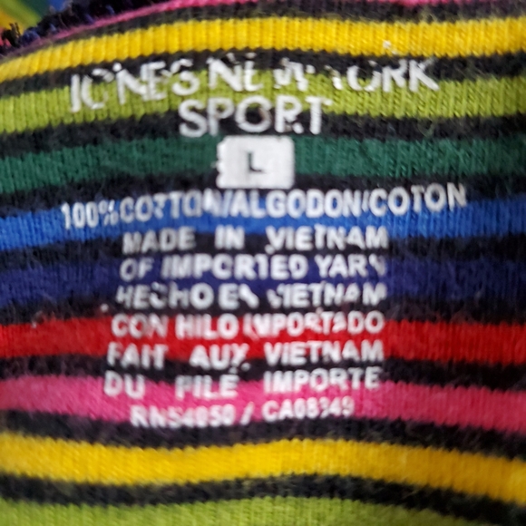 Jones New York Sport Rainbow Turtleneck Size Large - Picture 9 of 11